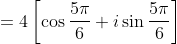 =4\left [ \cos \frac{5\pi}{6}+i\sin \frac{5\pi}{6} \right ]
