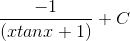\frac{-1}{\left ( xtanx+1 \right )}+C