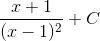 \frac{x+1}{(x-1)^{2}}+C