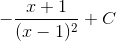 -\frac{x+1}{(x-1)^{2}}+C