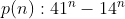 p(n):41^n-14^n