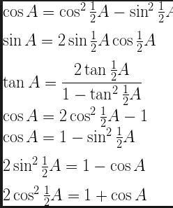 Trigonometric ratios of submultiples of an angle 1